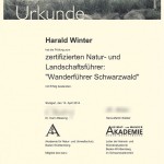 Zertifikat Natur- und Landschaftsführer Region Schwarzwald