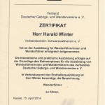 Zertifikat Deutscher Wanderführer